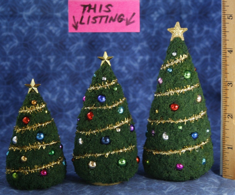 124 Miniature Dollhouse Christmas TREE 1/2 Scale for Etsy