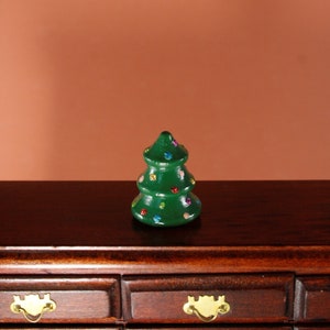 Dollhouse Miniature Christmas Tree FIGURINE 7/8-inch tall 1:12 scale table top decor