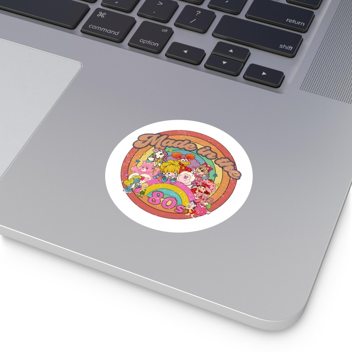 Made in the 80s Round Sticker | Retro Rainbow Characters, Indoor ...