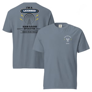 Personalized Ham Radio Operator Shirt: Custom Call Sign Gift