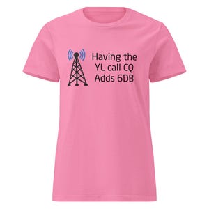 Custom Ham Radio Women&#39;s T-Shirt: Personalized Call Sign