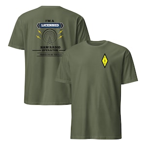 Ham Radio Operator T-Shirt: Ring-Spun Cotton Amateur Radio Gift
