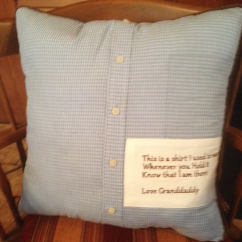 Keepsake Pillow Memory Pillow Etsy