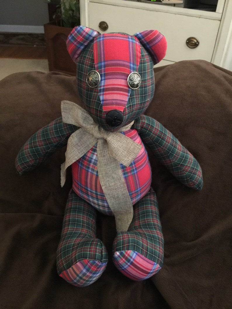 Memory Teddy Bear Keepsake Teddy Bear | Etsy