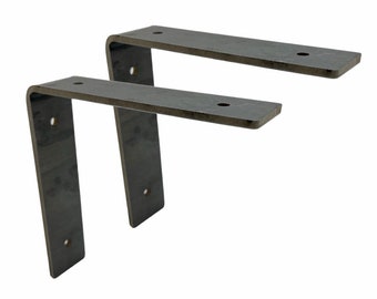 2 Pack - Angle Shelf Bracket - Metal: 1.5" x 3/16"