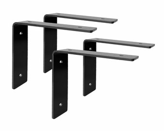 4 Pack - Angle Shelf Bracket - Metal: 1.5" x 3/16"