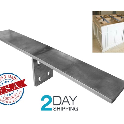 Wall Stud Mount Countertop Bracket Heavy Duty 3/8 Thick Etsy