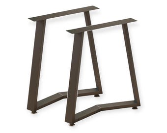 Set of Black trapezoid Table Legs CK-120