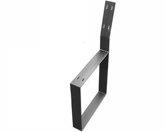 Square Metal Legs  with Backrest (Single Leg Ordering) (3" Wide - 1/4" Thick)