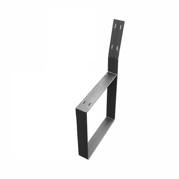 Square Metal Leg with Backrest, Heavy Duty Metal Table Leg, Backrest,  Metal Bench Leg, Metal Leg  3" (SINGLE LEG)