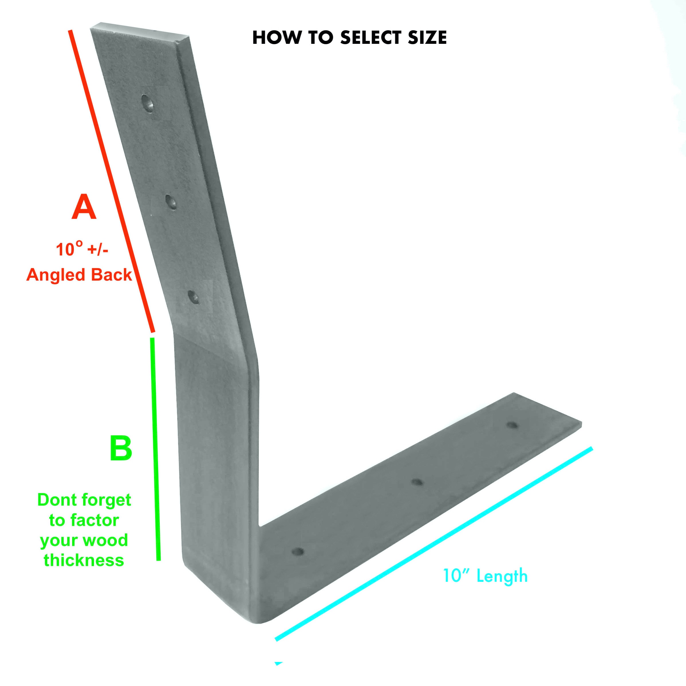 Backrest Bench Metal bracket (SINGLE)