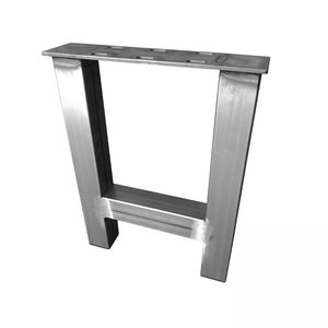 H-Style Desk Leg, Coffee Table Leg, Table Leg, Hairpin Leg, Bench Leg, Metal Coffee Table Leg, Mid Century Modern, Tube 2x2 (SINGLE LEG)