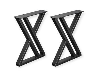 Set of Black Y Table Legs AZ-33