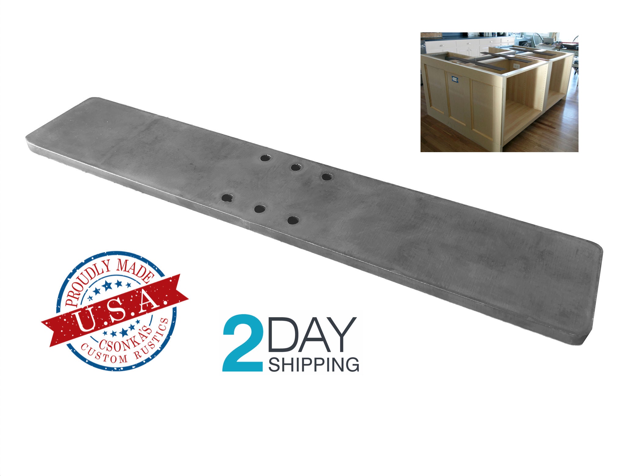 Heavy Duty Island Mount Countertop Support Bracket