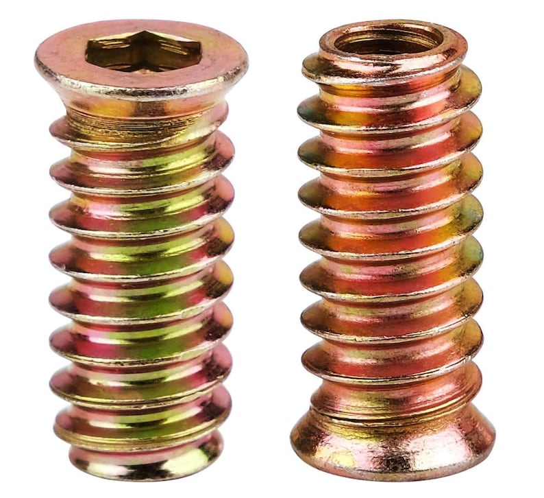 Wood Insert Furniture Screw With 1/420 Threaded Wood Inserts. Etsy