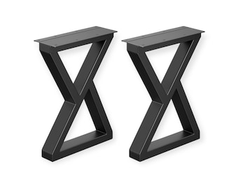 Set of Black Z Table Legs AZ-30