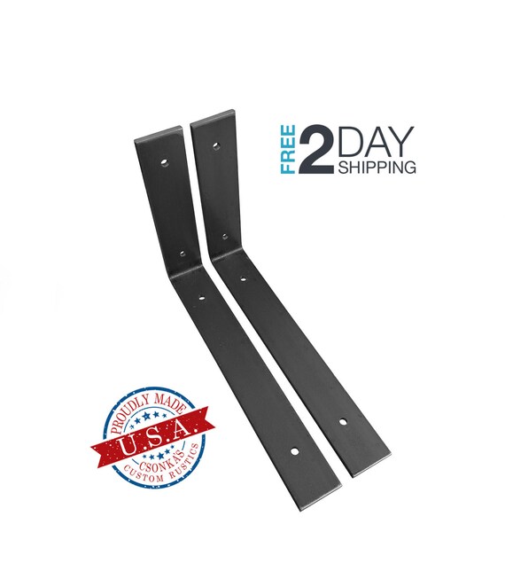 Hardware Heavy Duty Industrial Steel Iron Rustic Floating Shelf