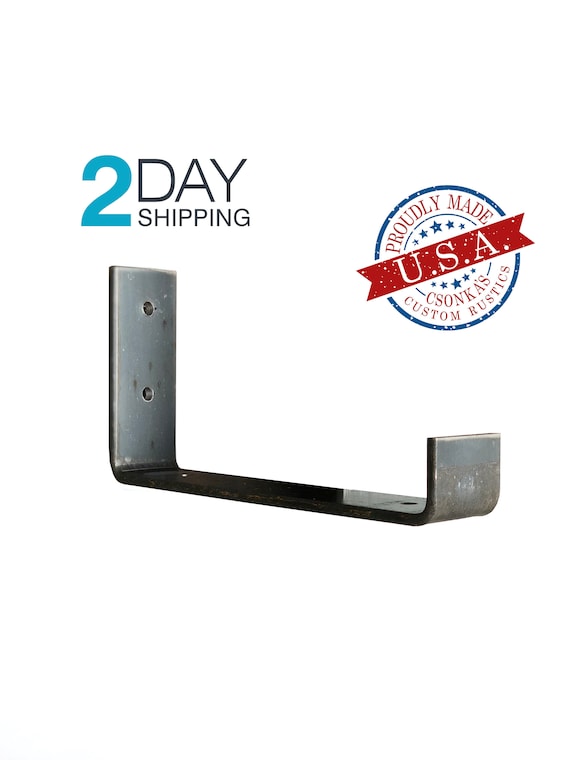 Crates Pallet Black Steel Shelf Bracket For Wood Shelving, 43 OFF