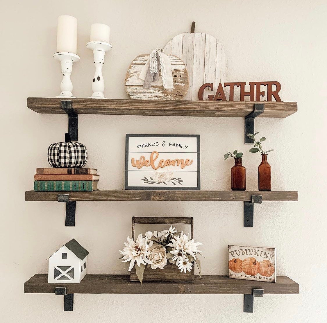 Wood Shelf Kit With Lip Brackets