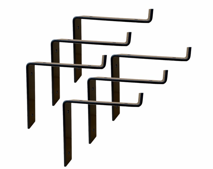 Featured listing image: 6 Pack - Lip Shelf Bracket - Metal: 1.5" x 3/16"