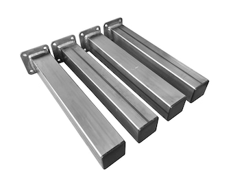 4 PACK- Straight Tube Leg (1.5"x1.5", 1'x2", 1"x3", 2"x2", 2'x4", 3"x3" Tubing) (Size Range: 2-40"L)