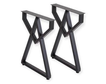Set of Black Triangle Table Legs CK-120
