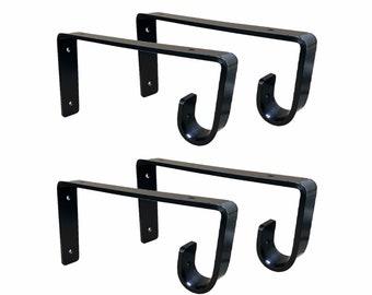 4 pack Closet Rod Shelf Bracket, Shelf Bracket, Towel Hook, Wall Hanger, Laundry, Clothes Hanger, Wall Hook, Coat Hook, Hat, Jacket holder