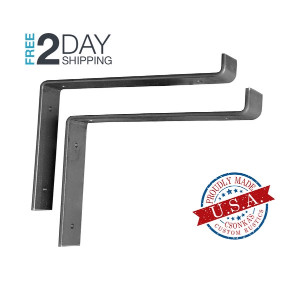Heavy Duty Shelf Brackets Black, Industrial Shelf Bracket, Floating