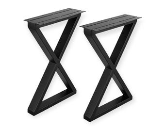 Set of Black X Bench Legs CK-37