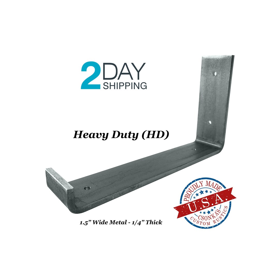 Heavy Duty Shelf Bracket Shelf Bracket J Bracket Metal Etsy