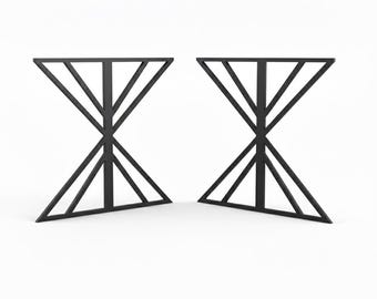 Set of Black XX Table Legs CK-90