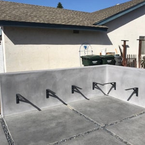 Heavy Duty Bench Bracket, Floating Bench, Metal Legs, Patio Bench ...
