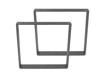 Square Metal Legs (Set of 2) (2" Wide - 1/4" Thick)