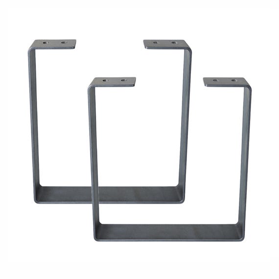 Set of U-shape Table Legs, Metal Bench Legs, River Table Legs