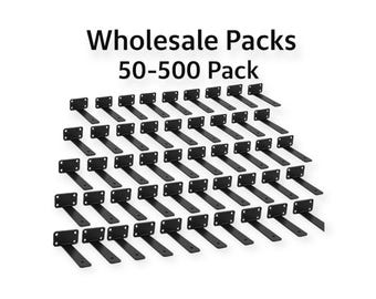 Black Hidden Shelf Bracket Wholesale 50-500 Packs
