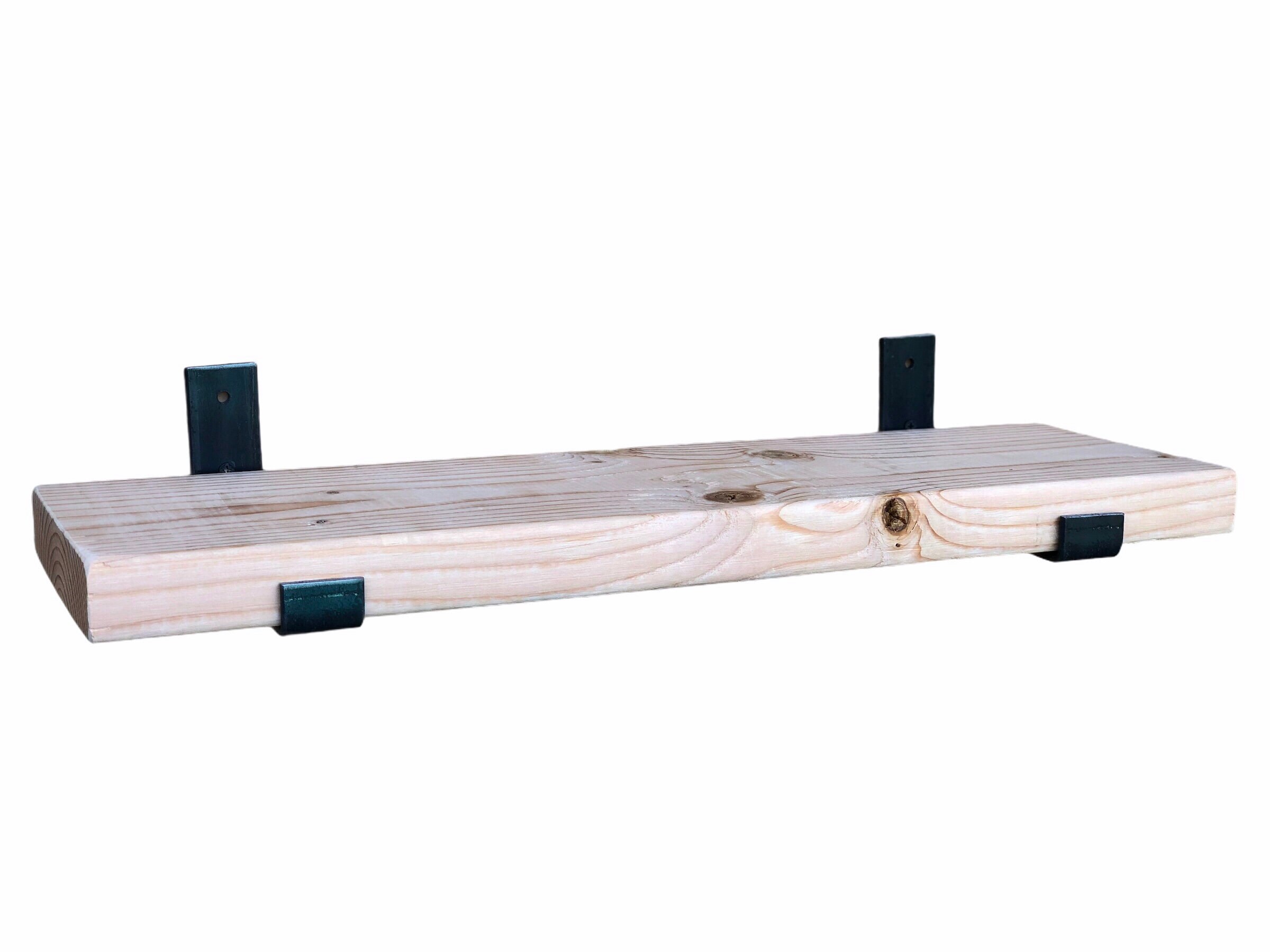 Wood Shelf Kit With Hook Brackets