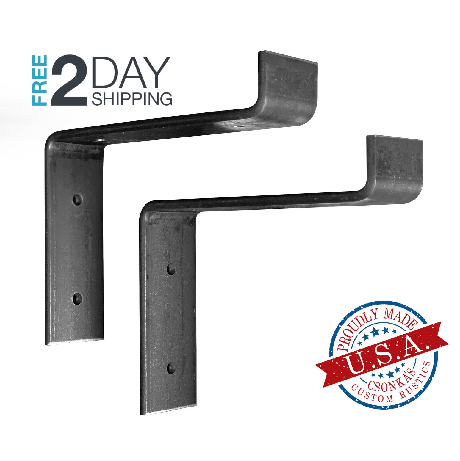 2 Pack 5.5lx4h Lip Shelf Bracket Z Bracket Etsy UK