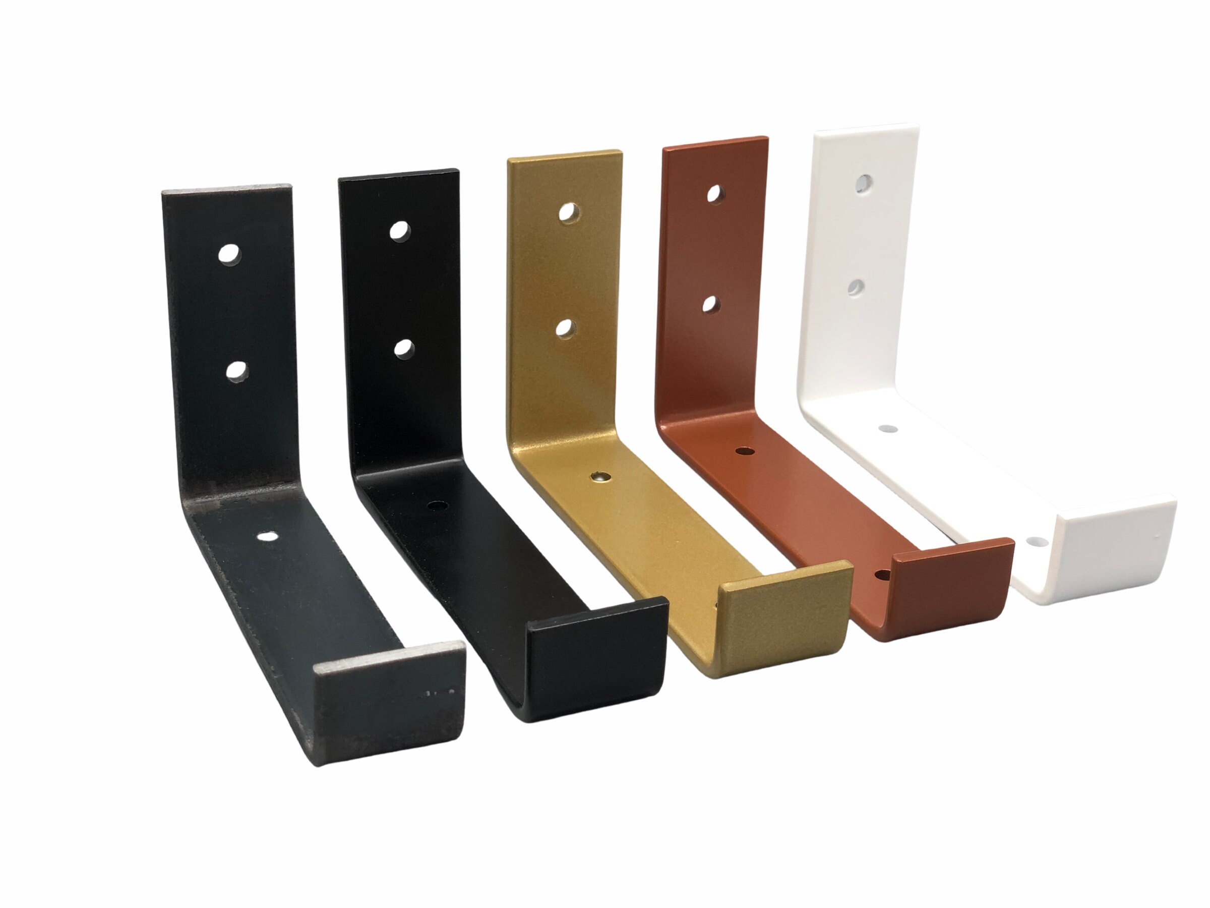 2 Pack 5.5L x 4H Hook Shelf Brackets