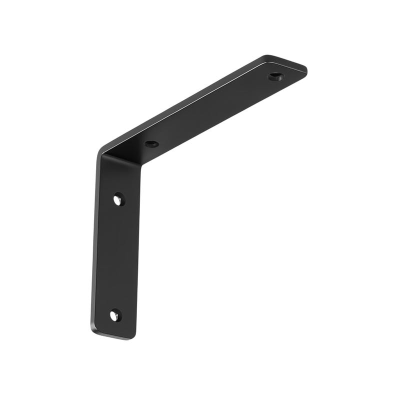 Angle Shelf Bracket, Black, Gold, White, Metal Shelf Bracket, Floating Shelf Bracket, Shelf Bracket, Hidden floating, Steel Shelf Bracket BLACK