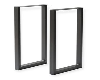 Set of Black Square Bench legs AZ-27