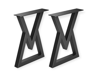Set of Black V Table Legs AZ-30