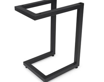 Black Powder Coat C-Style Tube leg (1"x1" Tubing)