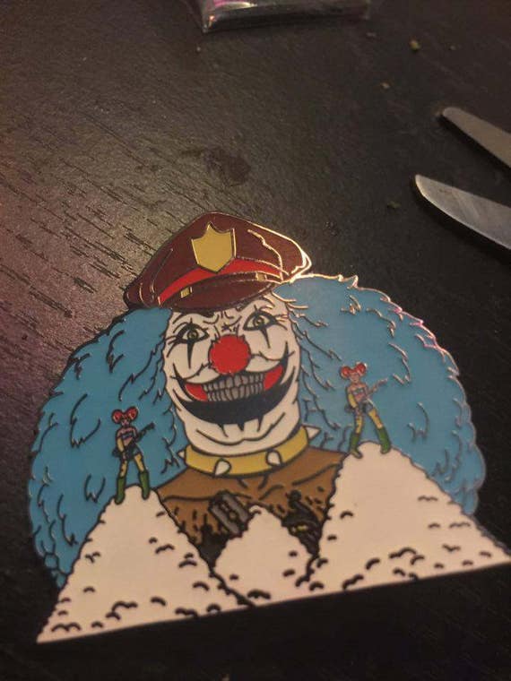 Dr Rockso Soft Enamel lapel pin metalacolypse