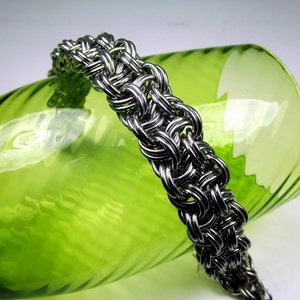 Chainmail Bracelet Handmade Kinged Vipera Berus Stainless Steel