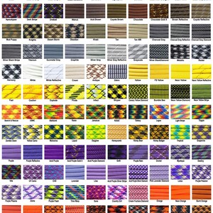 Cordón de cuello de paracord resistente con espiral trenzado redondo y clip HK - ¡MÁS DE 400 COLORES! imagen 7