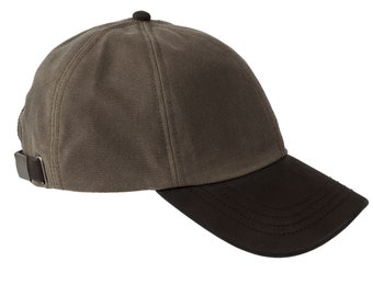 British Waxed Cotton Baseball Cap 