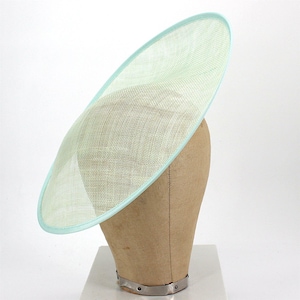 UK Made Sinamay Large Side Sweep Up brim Fascinator Hat Base 33x34cm - HA078