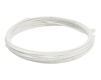 White Cotton Covered Copper Wire 1.2mmx10m BR120