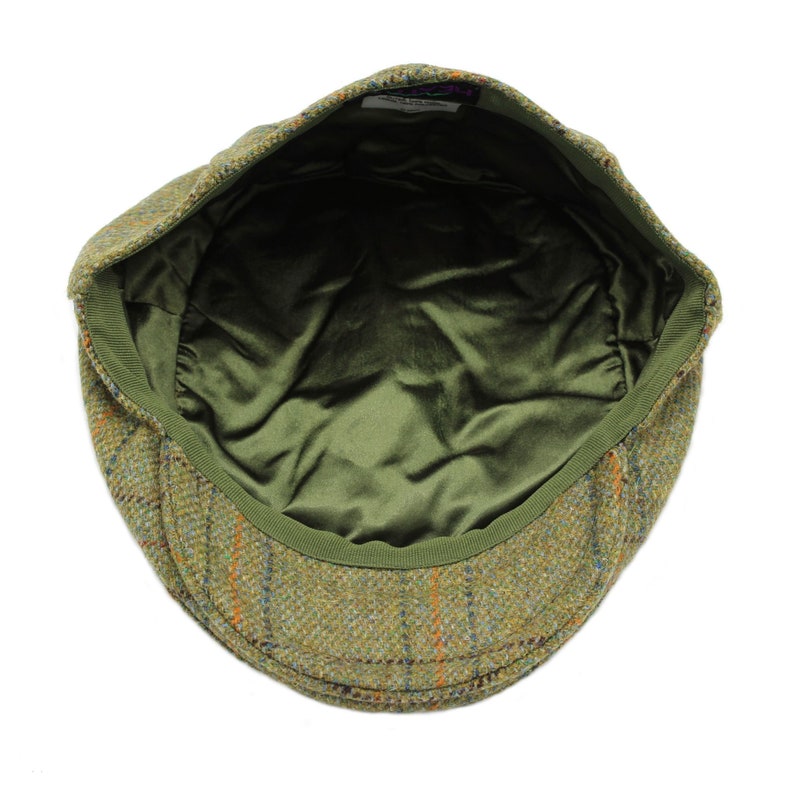 British Wool Tweed Flat Cap Waterproof Teflon Coated Deep Back Etsy