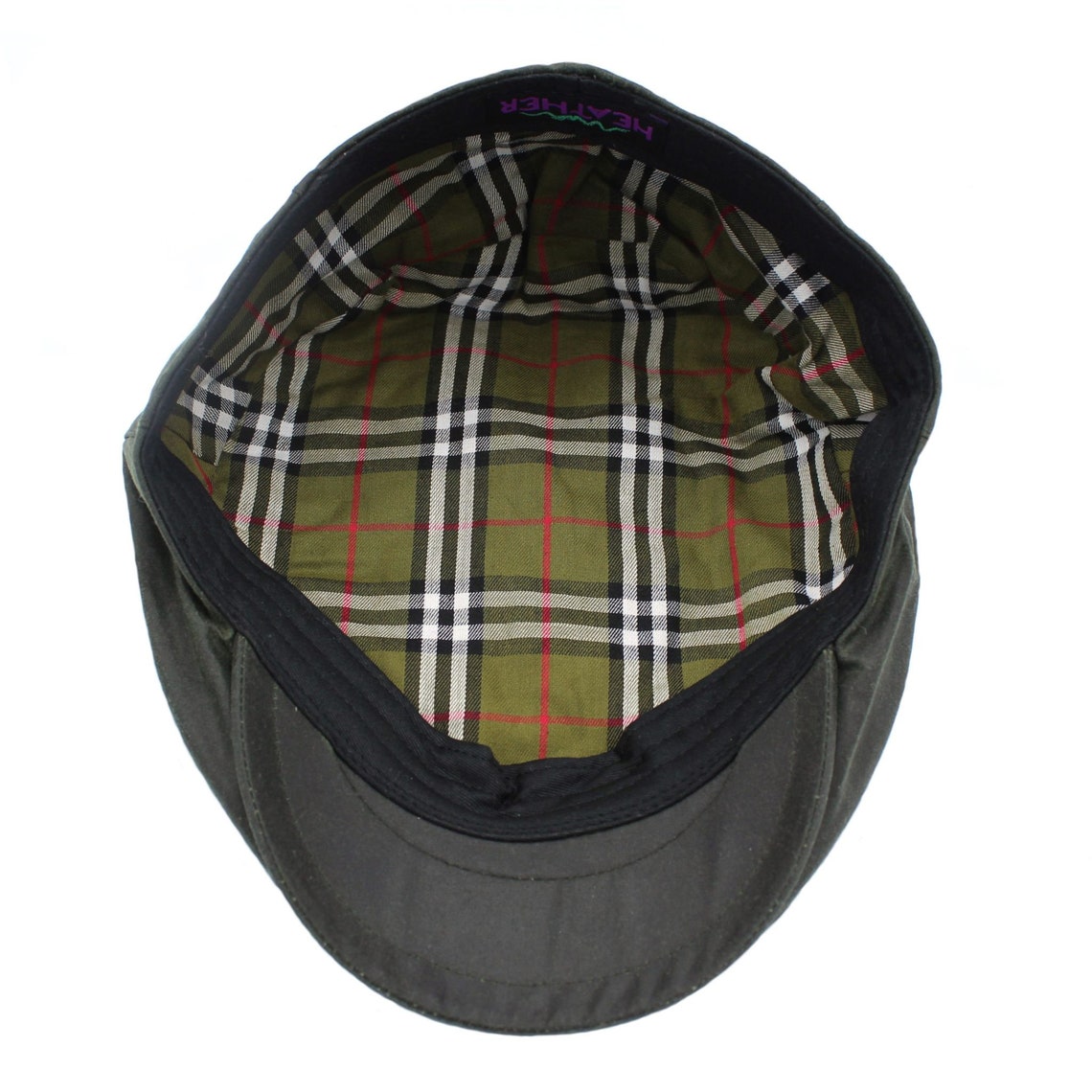 Waxed Cotton Flat Cap